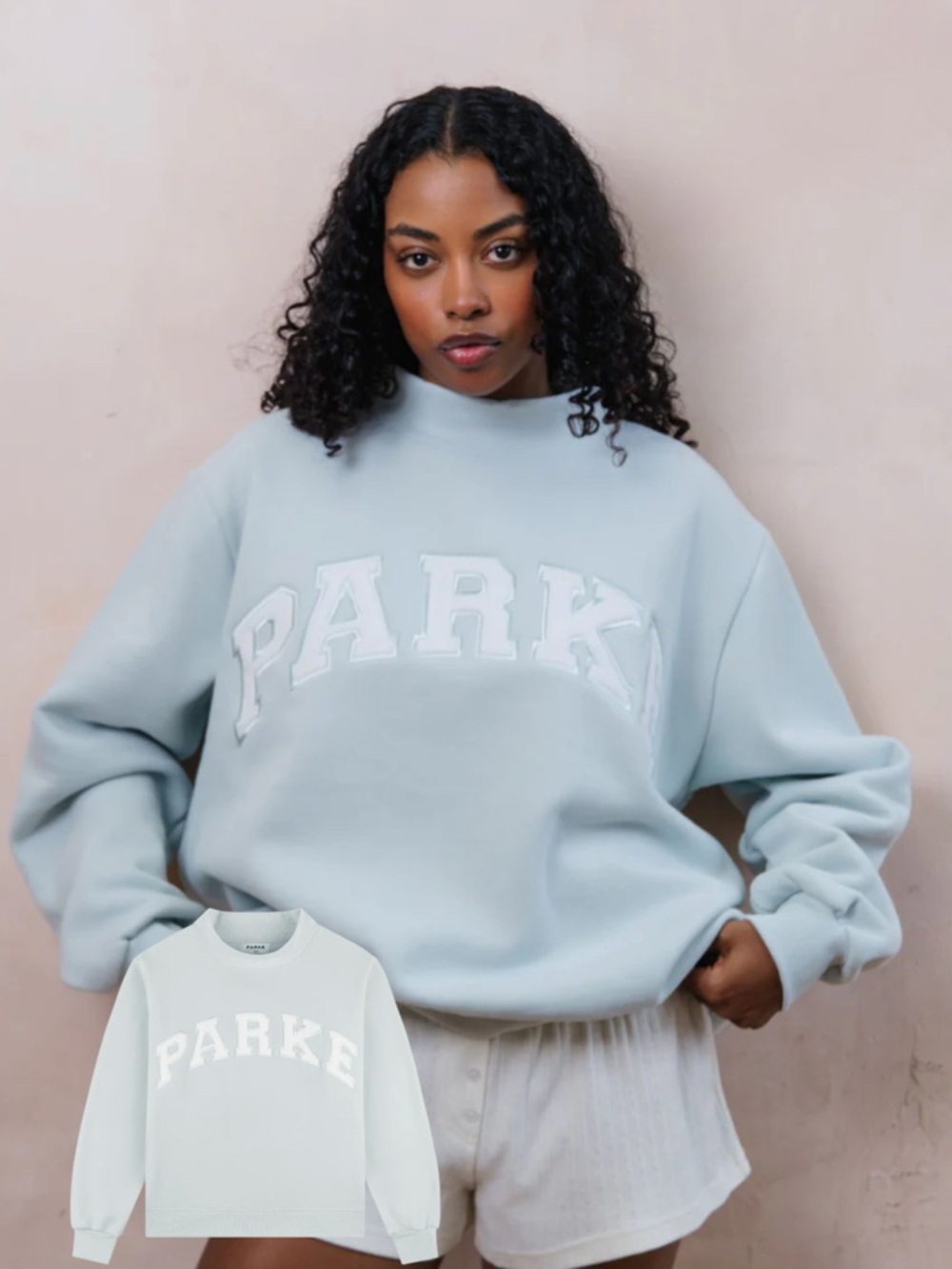 Parke Bridal Collection Pale Blue Mockneck *NEW* Size XL